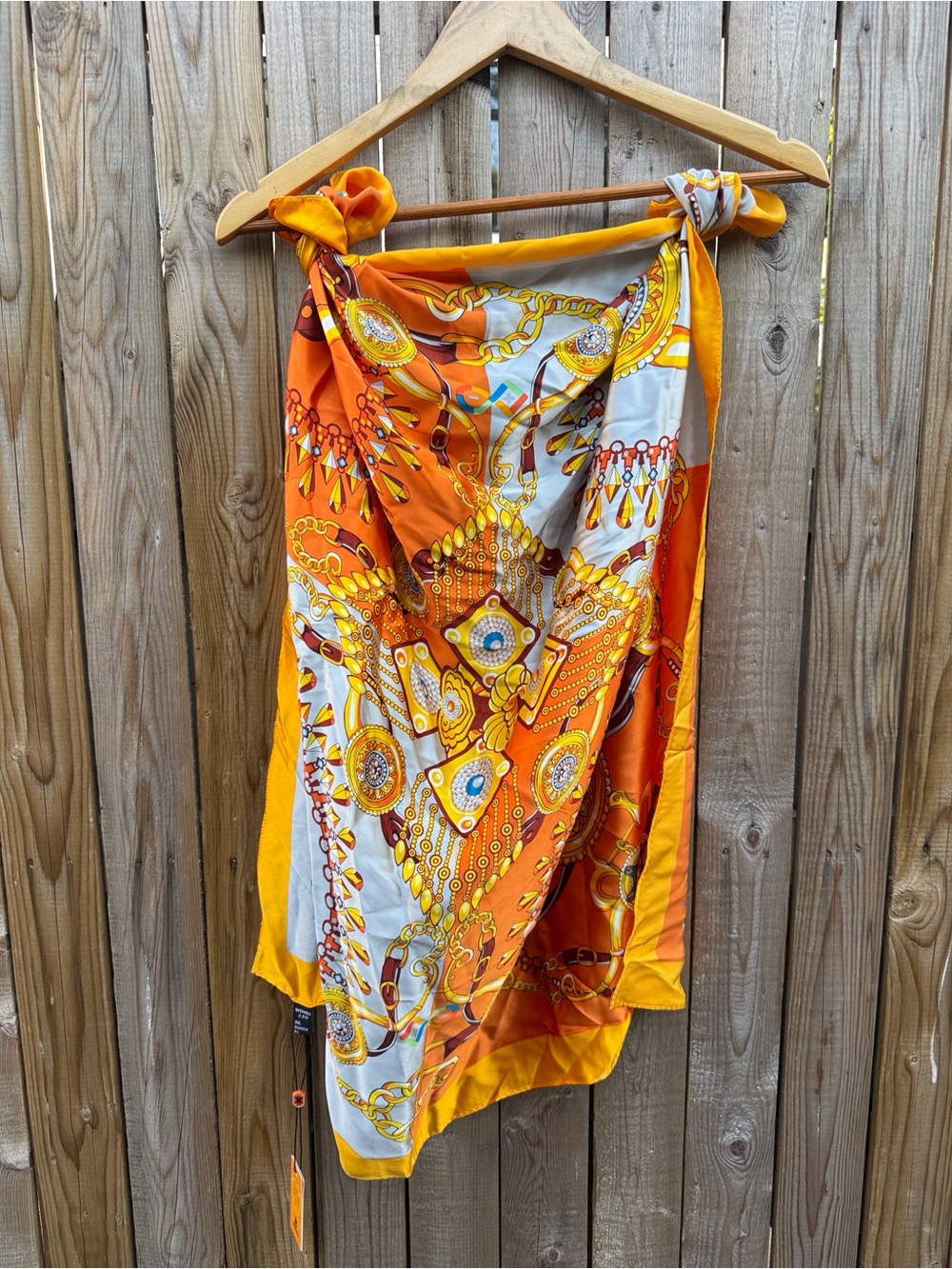 Wensli silk scarf new with tag